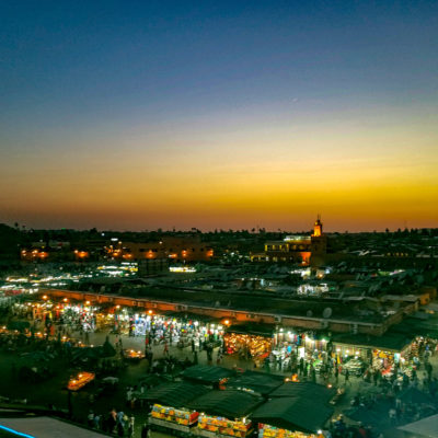 The Medina at sunset, Marrakech